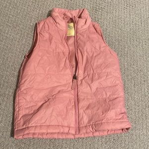 JCPenney Thereabouts Pink Cute Soft Girls Vest - Size 7/8